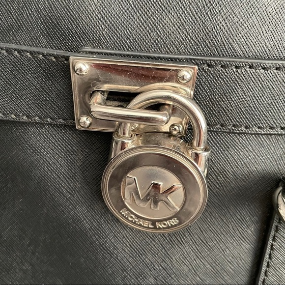 Michael Kors Hamilton Handbag Purse Classic Lock - Picture 6 of 16